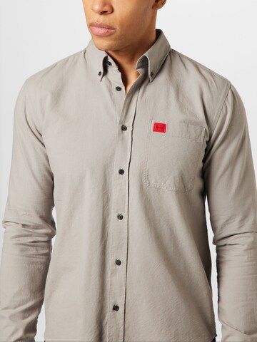 Slim fit Camicia 'Evito' di HUGO in beige