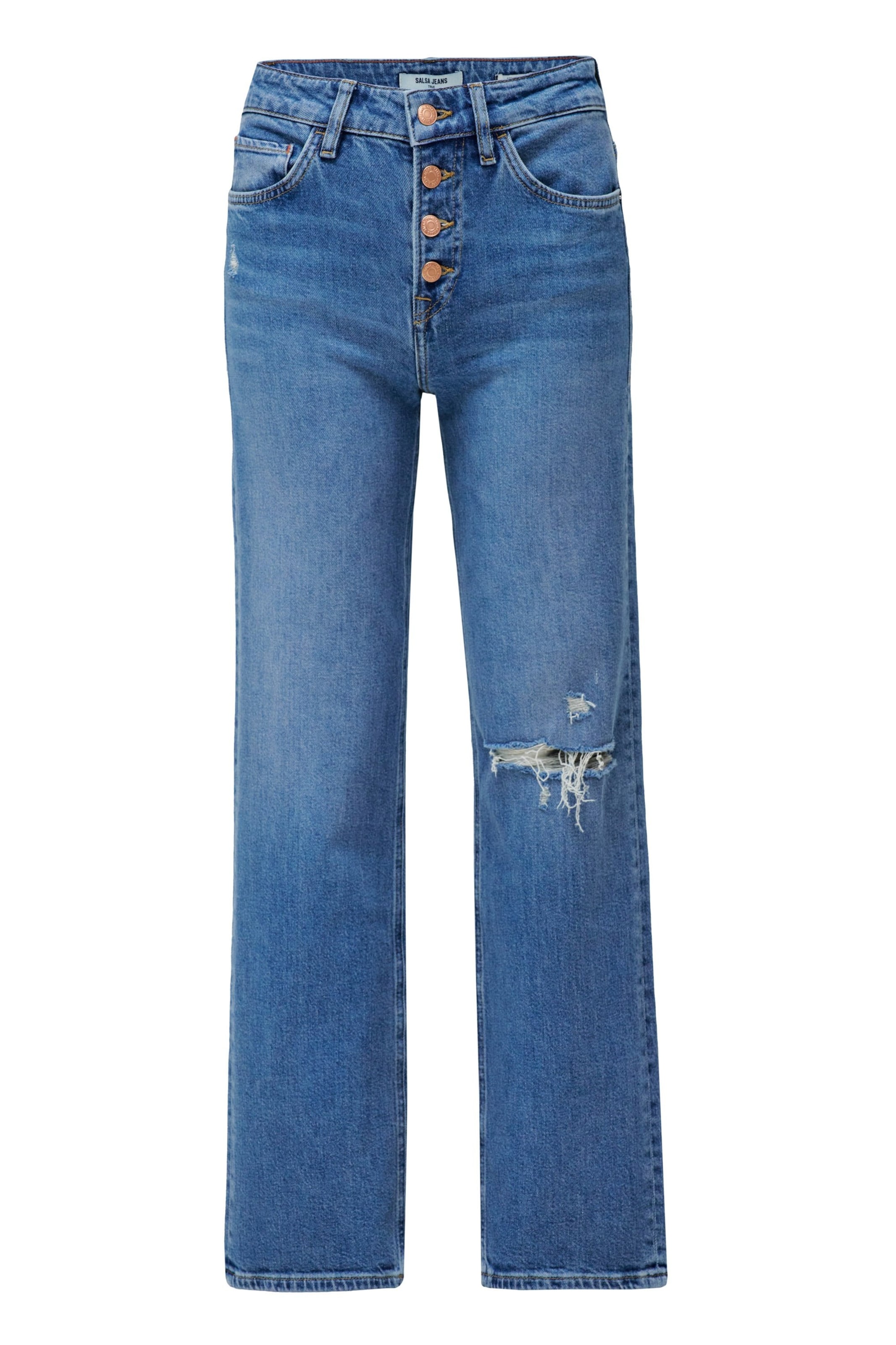 Salsa Jeans Slimfit Jeans in Blauw: voorkant