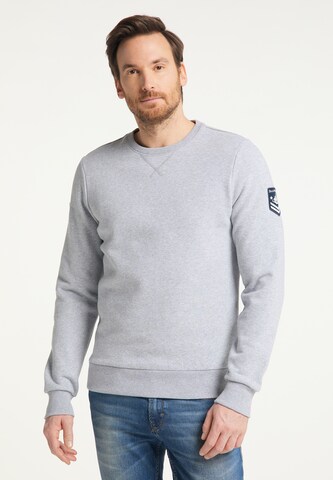 DreiMaster Maritim Sweatshirt in Grey: front