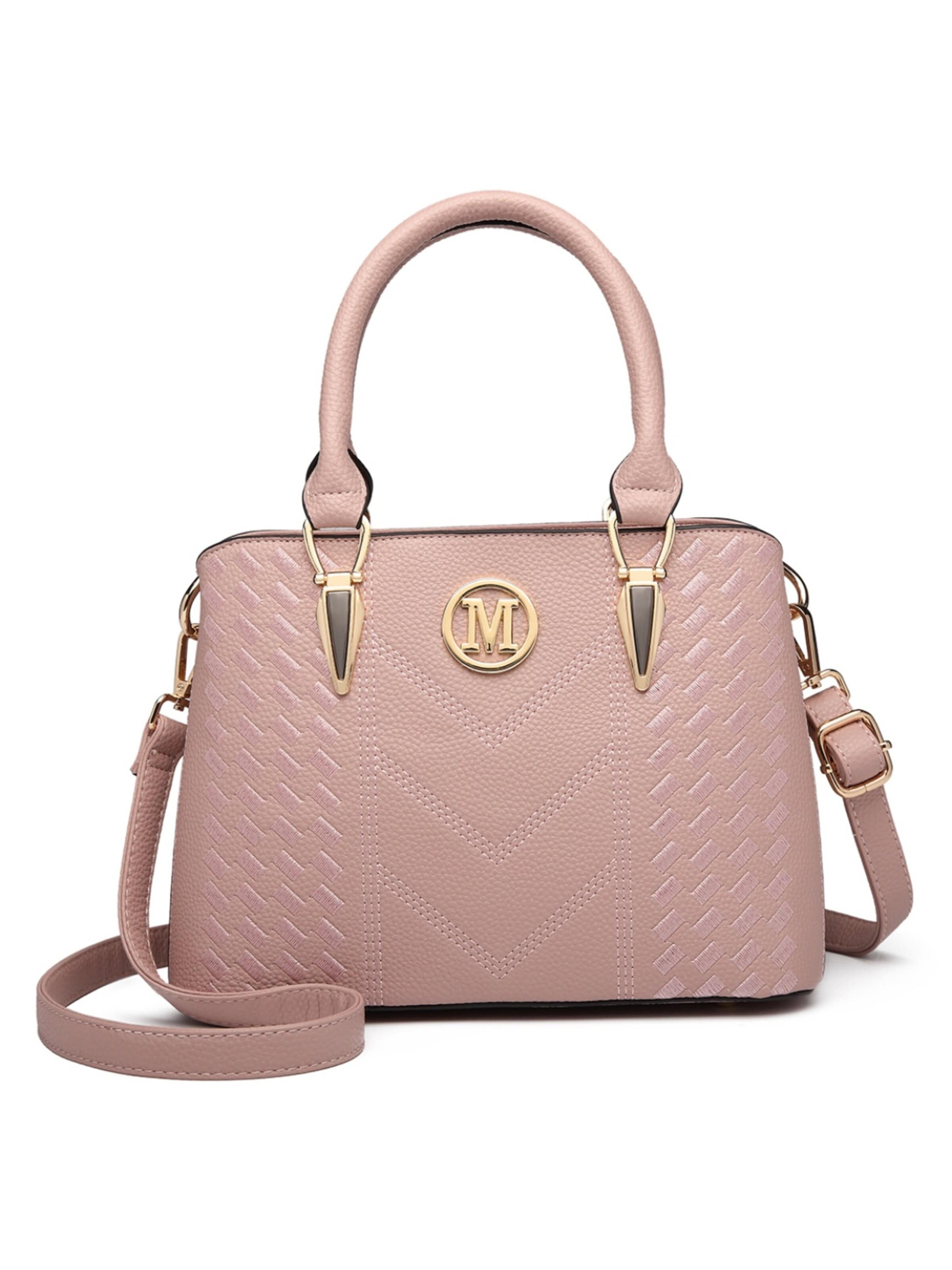 Miss Lulu Shoulder Bag in Pink: front