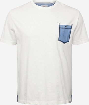 T-Shirt s.Oliver en blanc : devant