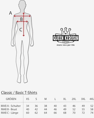Queen Kerosin Shirt 'Wild Rebel' in Schwarz: Vorderseite