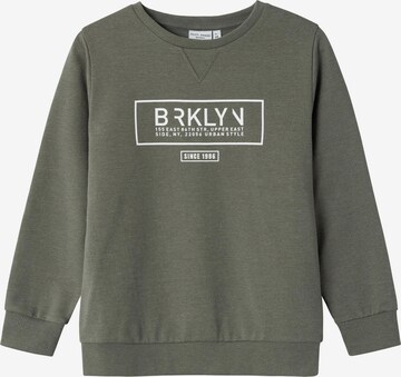 NAME IT Sweatshirt 'VALON' in Grün: predná strana