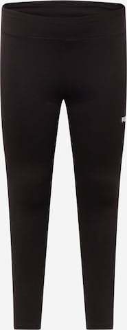 Skinny Pantalon de sport PUMA en noir : devant