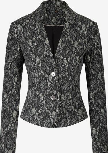 APART Blazer aus elastischer Woll Wirkware mit Spitze in creme / anthrazit, Produktansicht