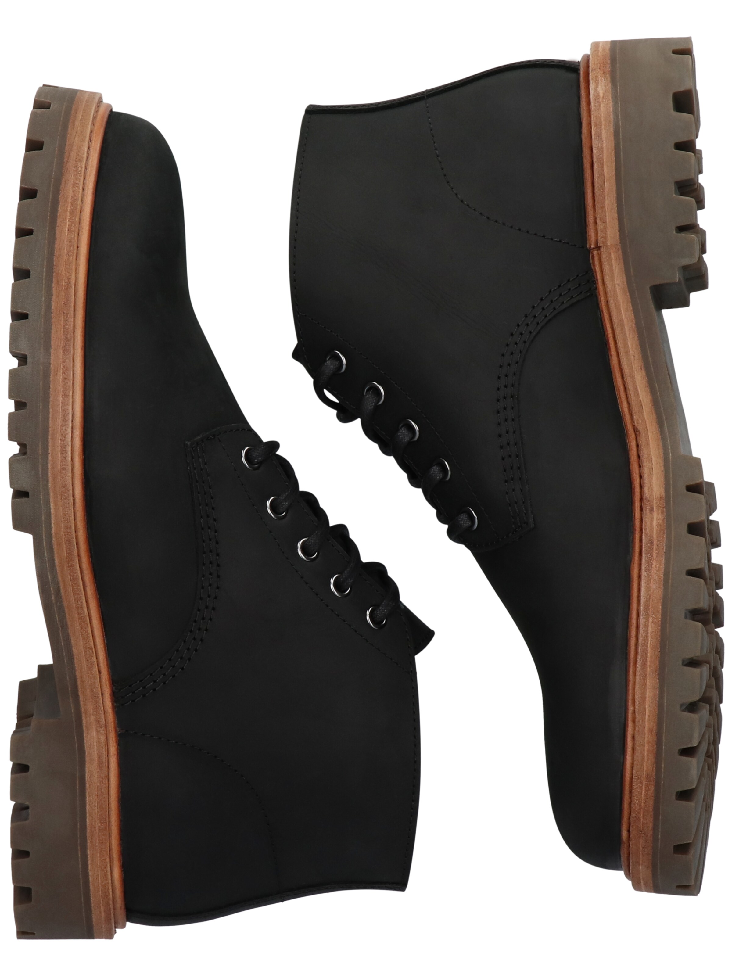 Boots stringati 'Gastown Fosca EG581' di BLACKSTONE in nero