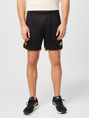 ADIDAS PERFORMANCE Regular Sports trousers 'Juventus 23/24 Home' in Black: front