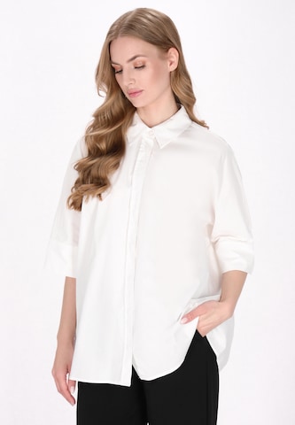 DreiMaster Klassik Blouse 'Classic Look' in Wit: voorkant