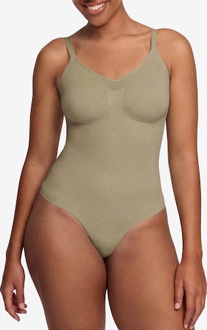 cfab by creamy fabrics Shapingbody 'Sculpting Shapewear mit String' in Groen: voorkant