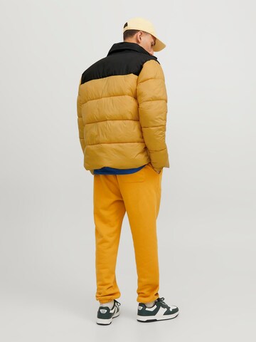 JACK & JONES Winter jacket 'Toby' in Yellow