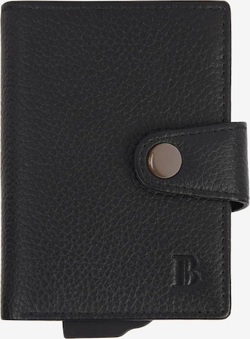 Boggi Milano Wallet in Black: front