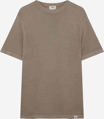 T-Shirt Pull&Bear en marron : devant