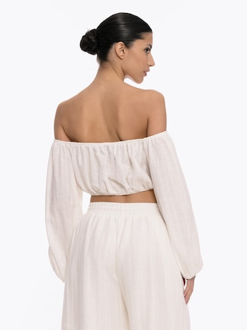 Chemisier 'Busy Line' 4TAILORS en blanc
