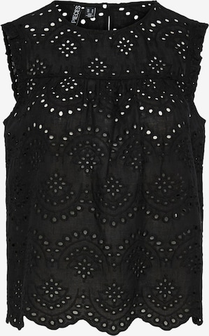 PIECES Blouse 'PCVILDE' in Black: front
