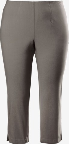 Ulla Popken Slimfit Broek in Beige: voorkant