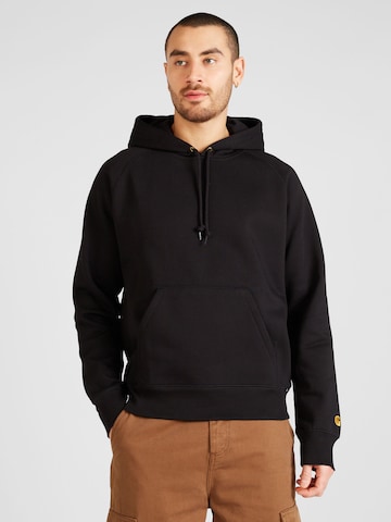 Carhartt WIP Sweatshirt 'Chase' in Black: front