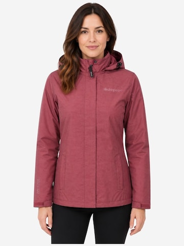 deproc Winterjacke 'Outdoorjacke LAVAL Damen Regenjacke, Wanderjacke'‌‌‌‌‌‌ in Rot: Vorderseite