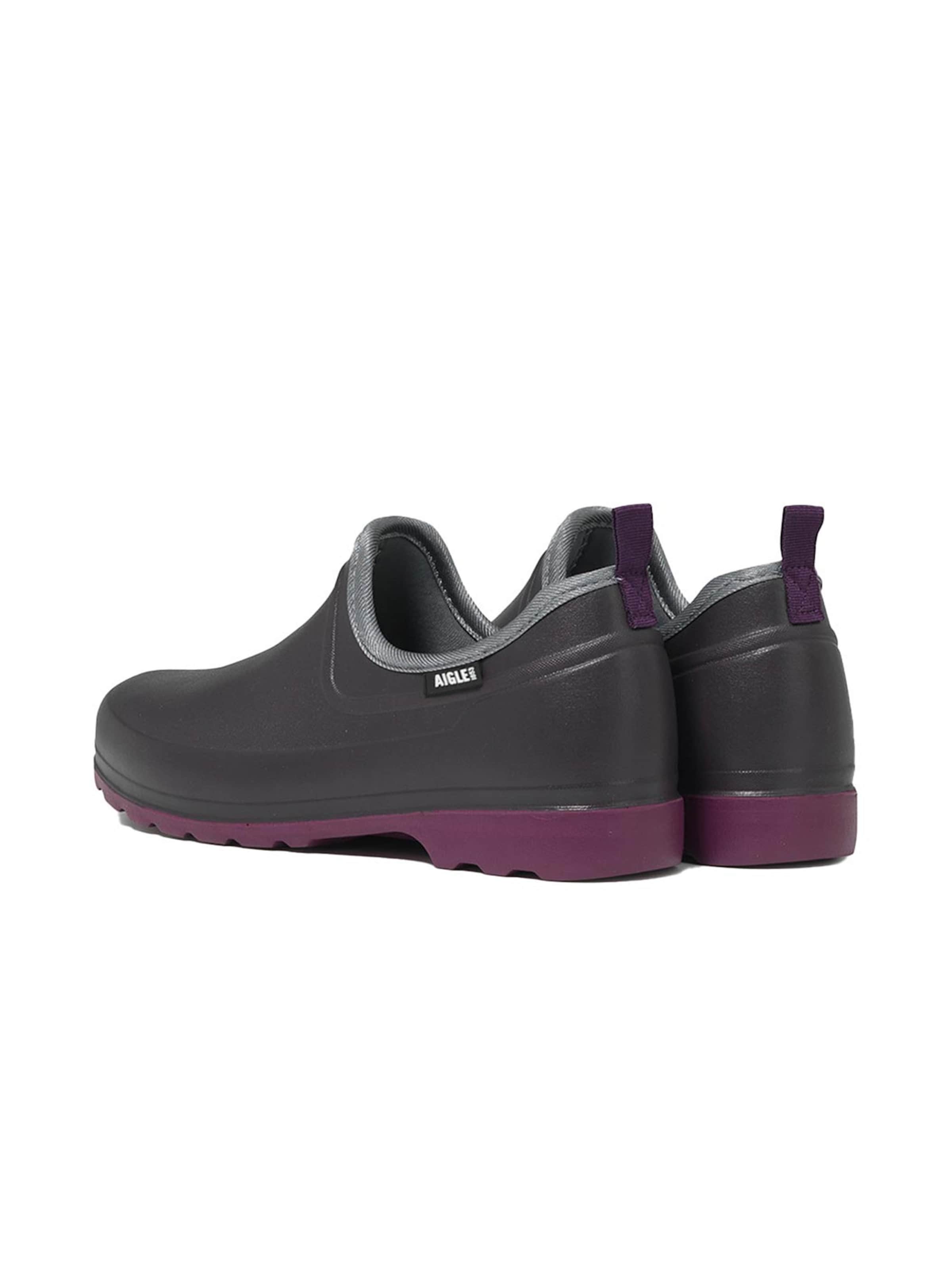 AIGLE Rubber Boots 'Taden Plus' in Purple: back