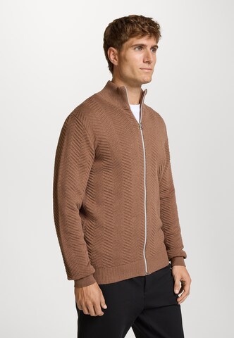 Kronstadt Gebreid vest 'Carlo' in Bruin