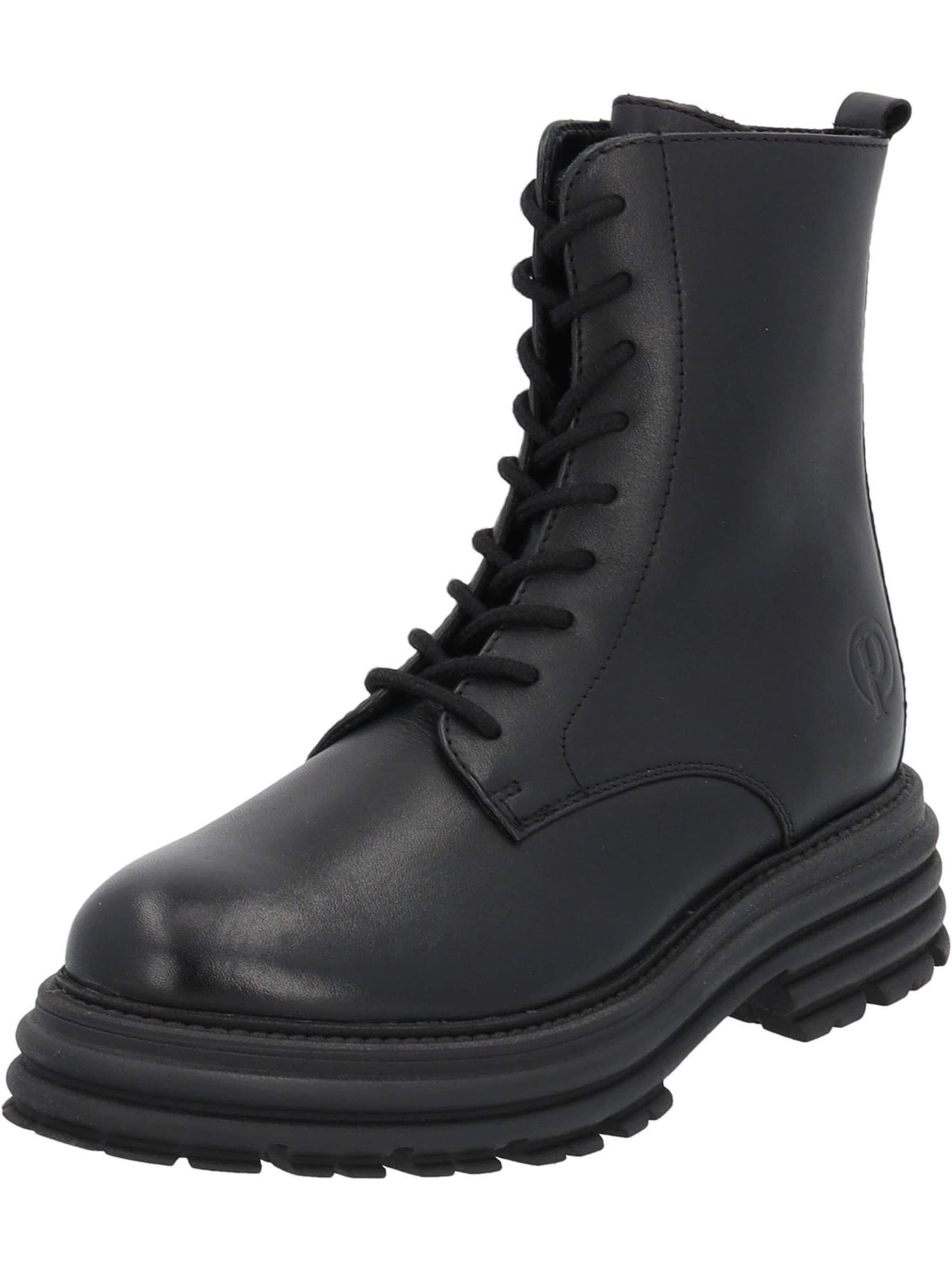 Bottines à lacets 'Cabrera' Palado en noir : devant