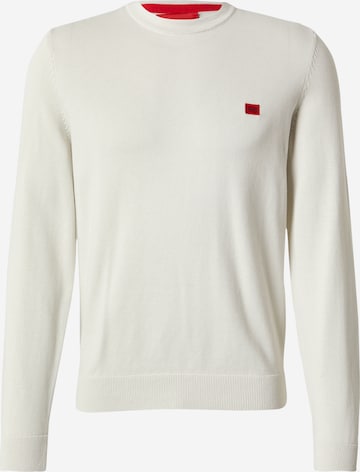 Pull-over 'San Cassius-C1' HUGO en blanc : devant