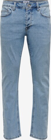regular Jeans 'Weft' di Only & Sons in blu: frontale