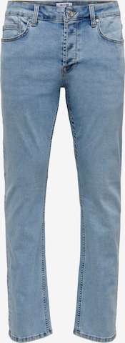 Regular Jean 'Weft' Only & Sons en bleu : devant