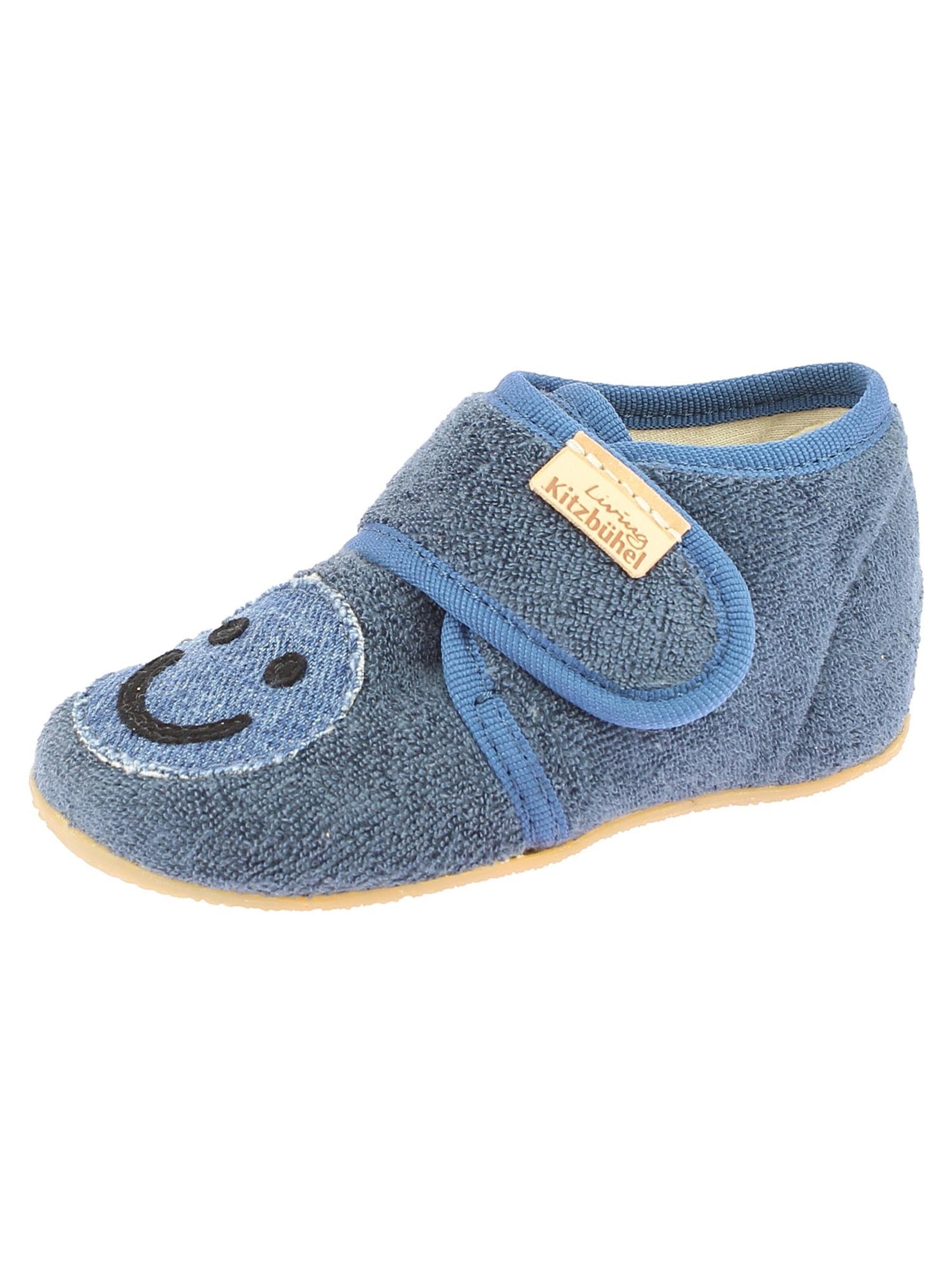 Living Kitzbühel Slippers 'Frottee' in Blue: front