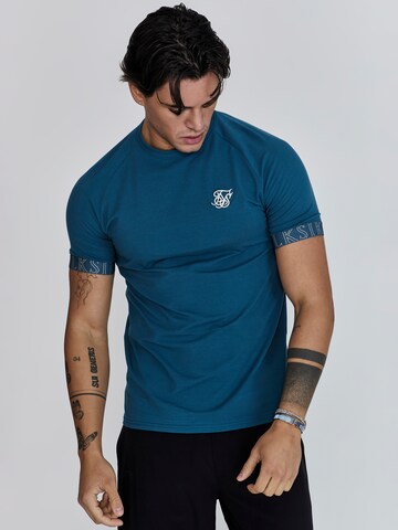 SikSilk T-Shirt in Blau: Vorderseite