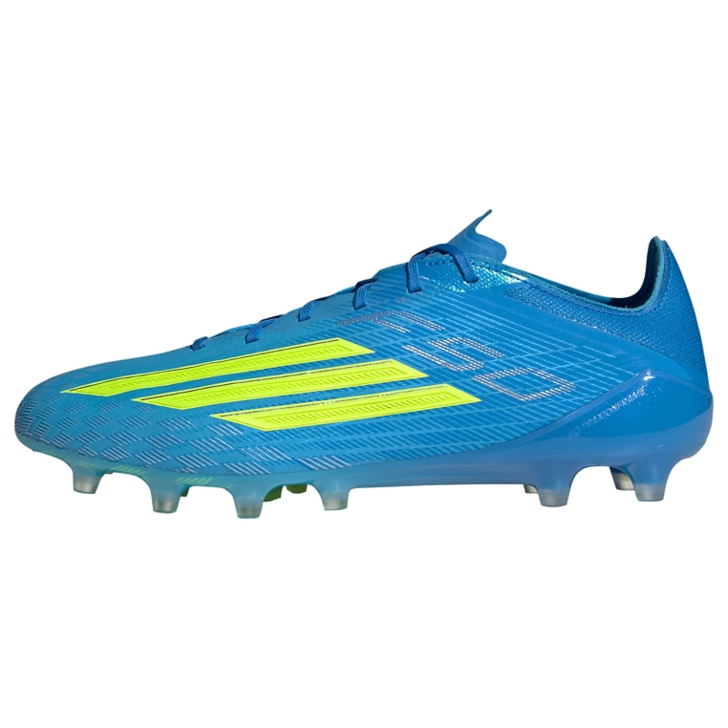 ADIDAS PERFORMANCE Chaussure de foot 'F50 ELITE' en bleu / vert clair, Vue avec produit