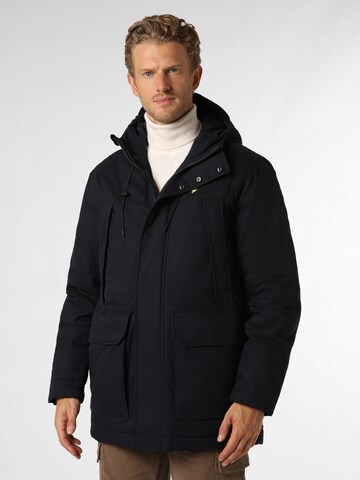 Parka d’hiver Lyle & Scott en bleu : devant