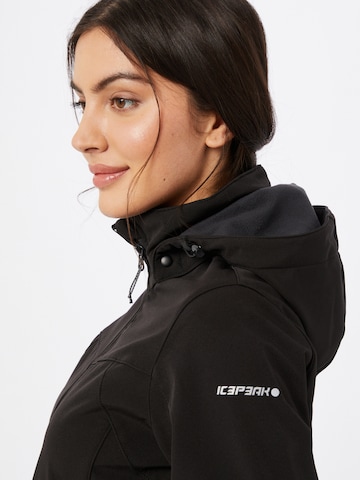 ICEPEAK - Casaco outdoor 'Brenham' em preto