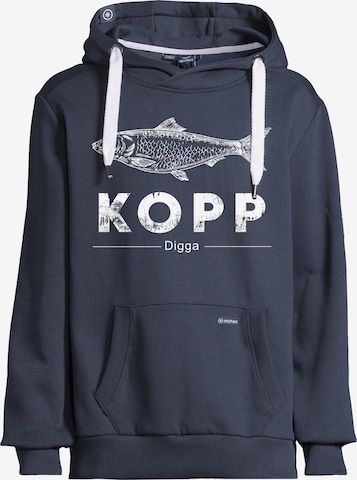 Sweat-shirt 'Heff' salzhaut en bleu : devant