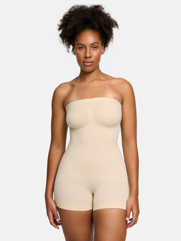 cfab (formerly creamy fabrics) - Body moldeador 'Trägerloser Bodysuit Sculpting Shapewear mit Shorts' en beige