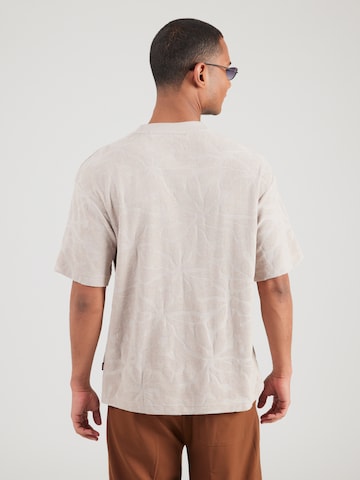 BOSS Shirt 'Flower' in Grey