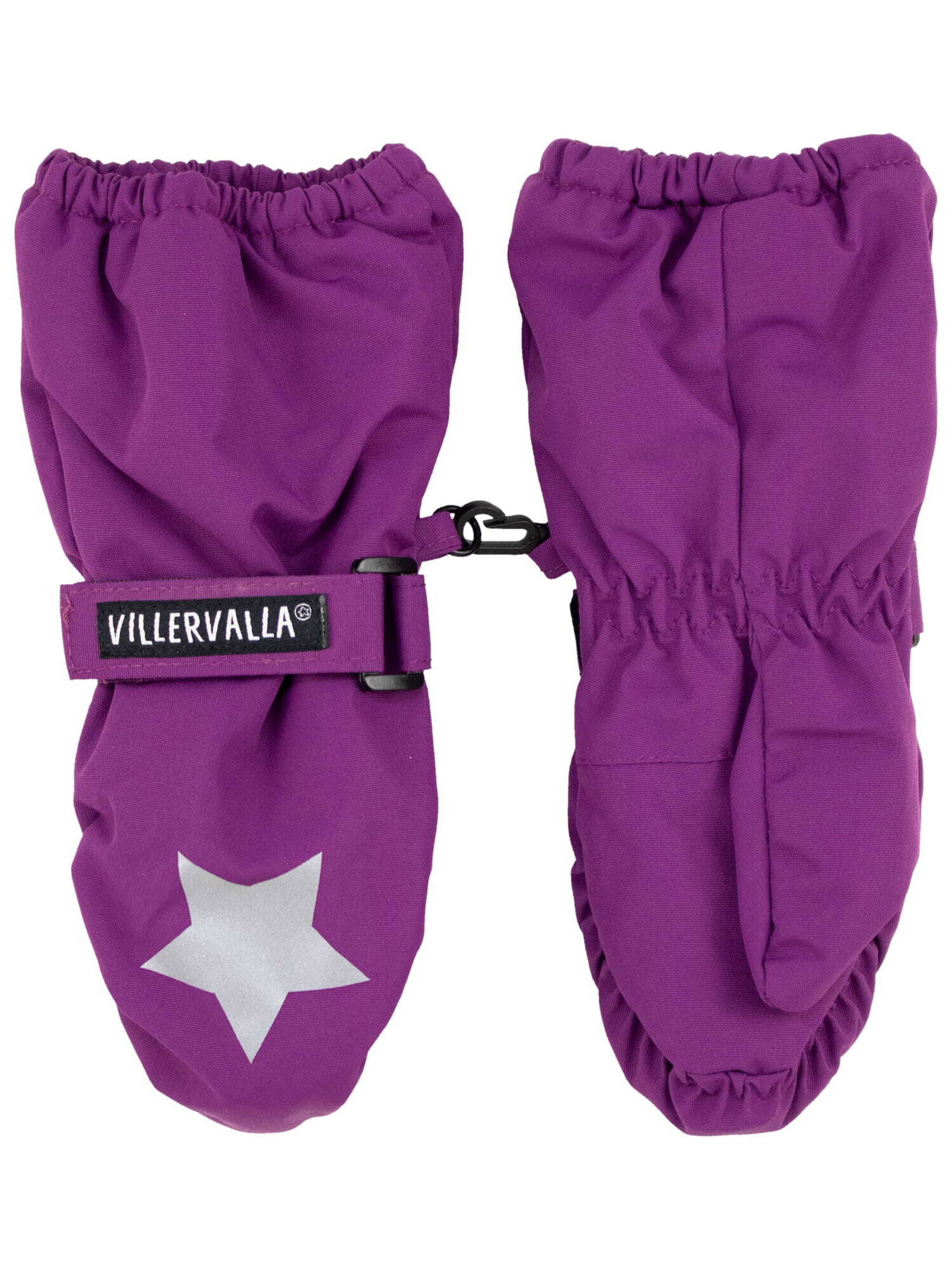 Villervalla Handschuhe 'Basic' in Lila: Vorderseite