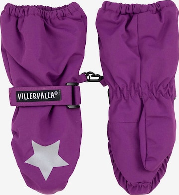 Villervalla Handschuhe 'Basic' in Lila: Vorderseite