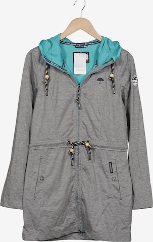 Schmuddelwedda Mantel S in Grau: Vorderseite