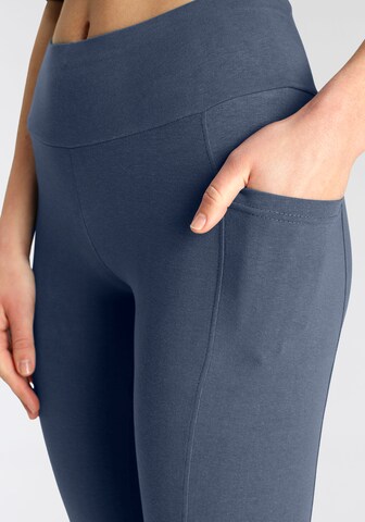 VIVANCE Skinny Workout Pants in Blue