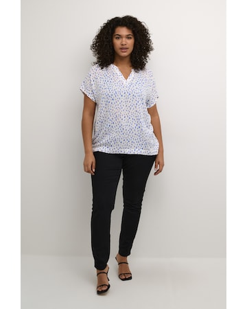 KAFFE CURVE Blouse 'Canny' in Blauw