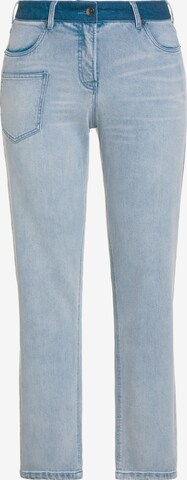 Ulla Popken Regular Jeans in Blauw: voorkant