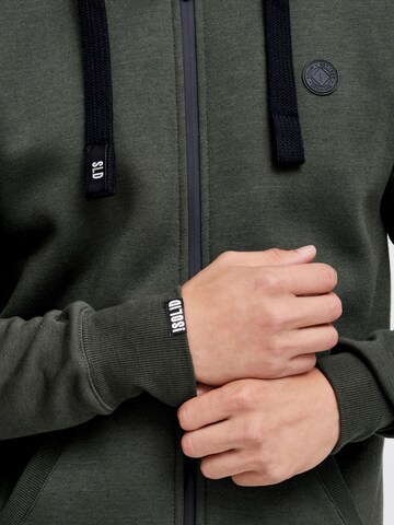 !Solid Sweatjacke 'BENE ZIP' in Grün