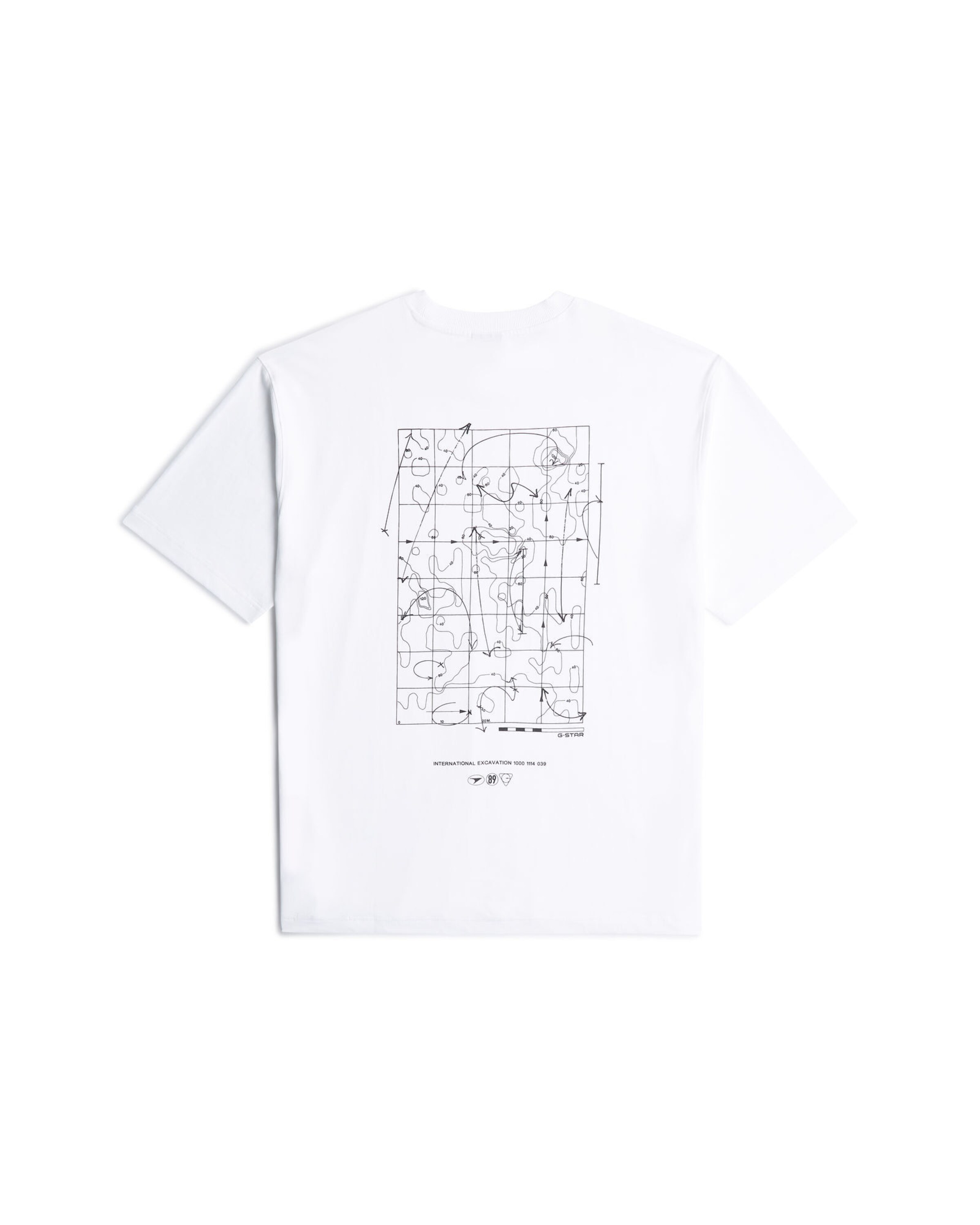 G-STAR Shirt 'Back Graphic Relaxed T-Shirt' in Wit