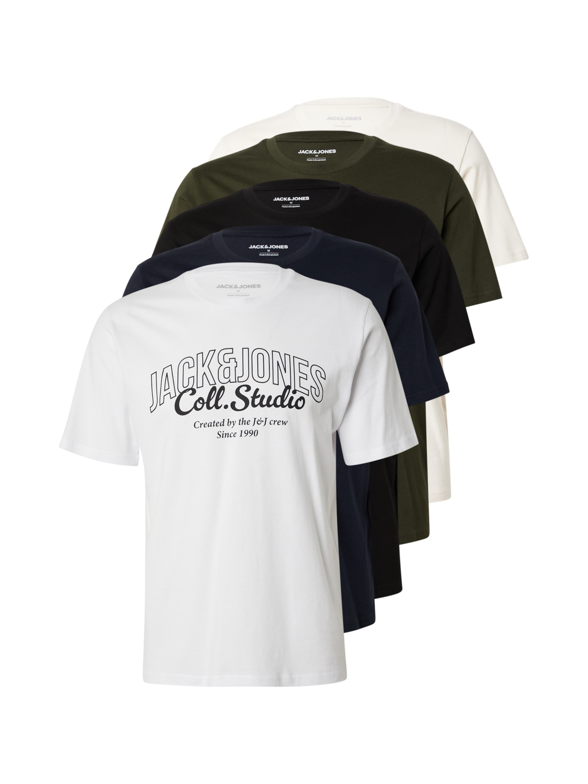 JACK & JONES Shirt 'JJMAKOTO' in Beige: front