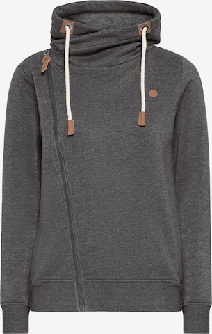 Giacca di felpa 'Mille' di Oxmo in grigio: frontale