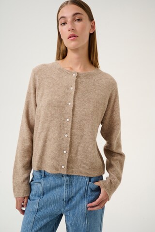KAREN BY SIMONSEN Gebreid vest 'Noabelle' in Beige: voorkant