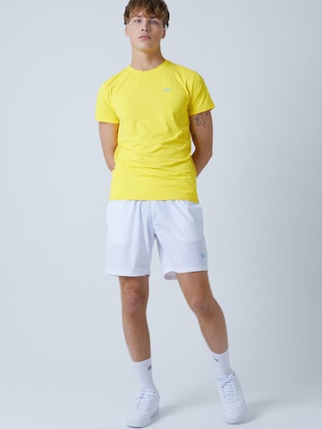 SPORTKIND - Camiseta funcional 'Crew Neck' en amarillo: frente