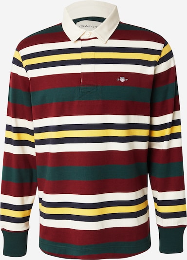 GANT Majica u tamno plava / tamno zelena / karmin crvena / bijela, Pregled proizvoda