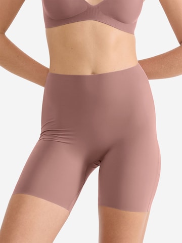 SLOGGI Skinny Trousers ' Blue ZERO Feel 20 Cyclist ' in Brown: front