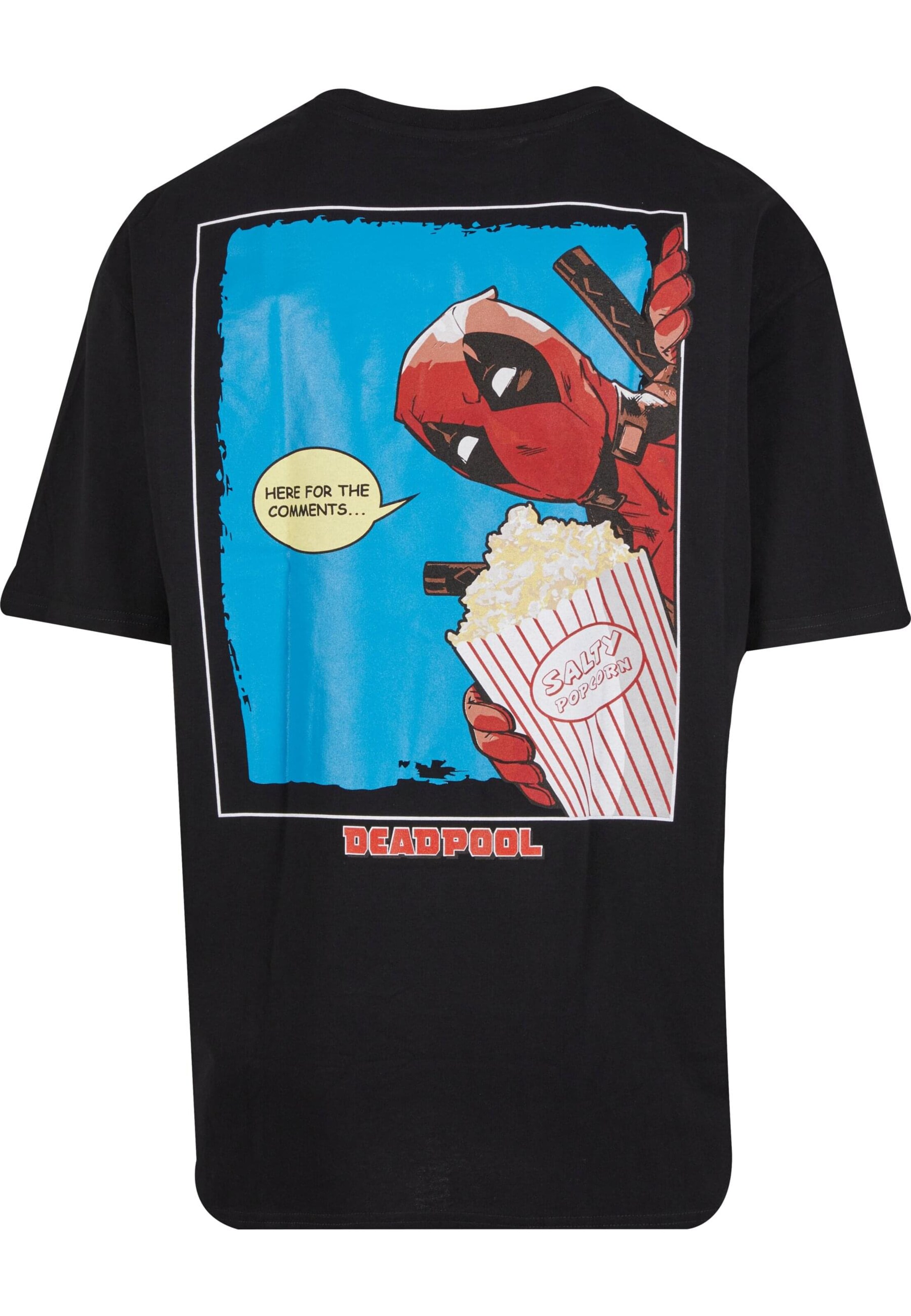 T-Shirt 'Deadpool Salty Popcorn' MT Upscale en noir